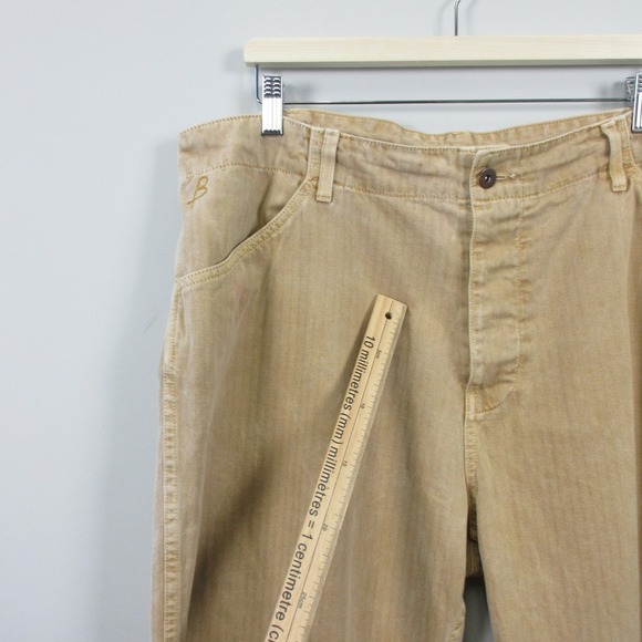 Birdwell Beach BritchesJeans Pants Men's 40 Tan Khaki Button Fly Trousers 734 - Picture 7 of 13